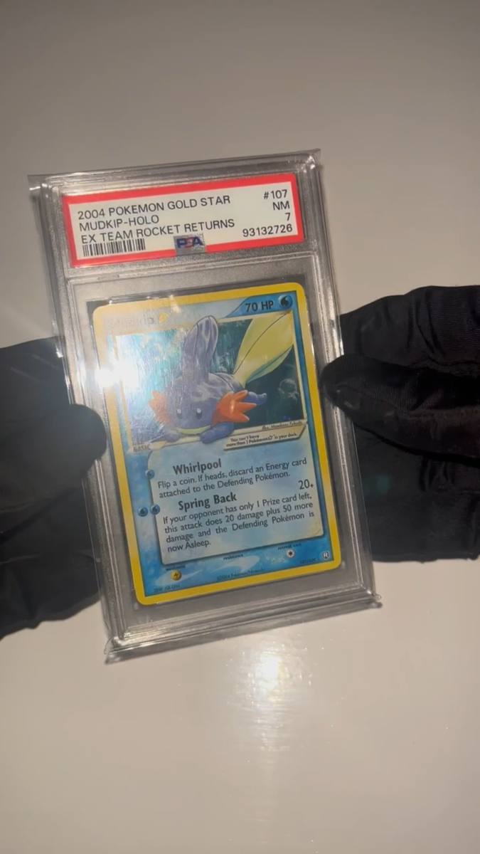 ミズゴロウ R団の逆襲 psa7 ゴールドスター ⭐︎ mudkip star Mudkip Gold Star 107/109 Team Rocket Returns (PSA 7) | eBay