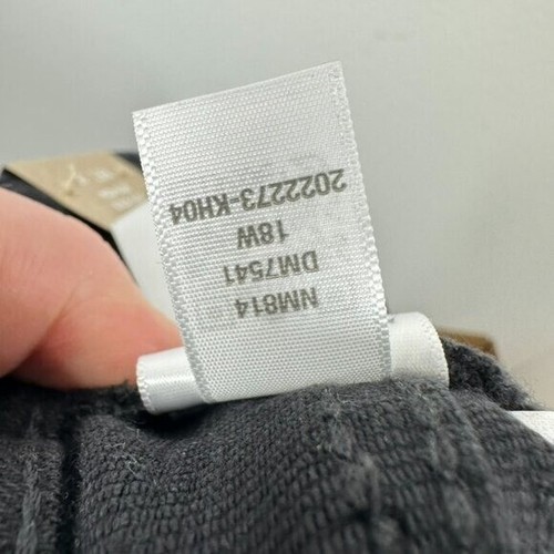 Jeans Madwell donna taglia 18W più kick out crop nero risciacquo lavaggio classico nuovo con etichette - Foto 8 di 8