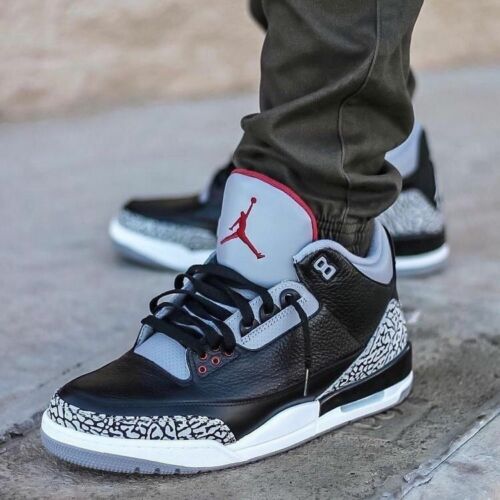 cement 3 jordans black