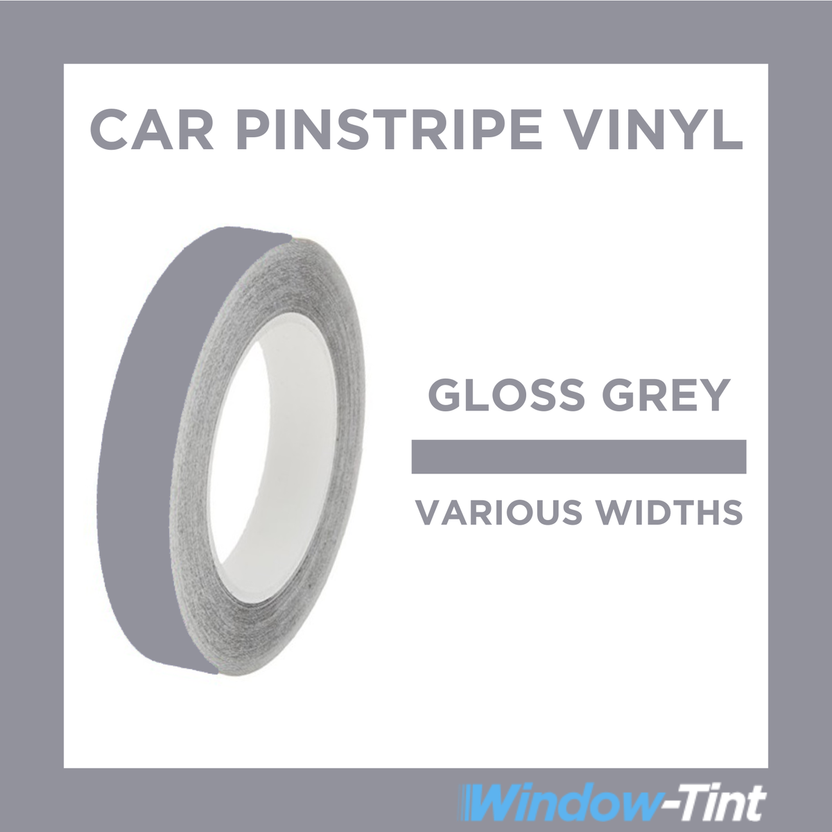 GREY GLOSS Pin Stripe Roll PinStriping Line Tape Vinyl Car STICKER