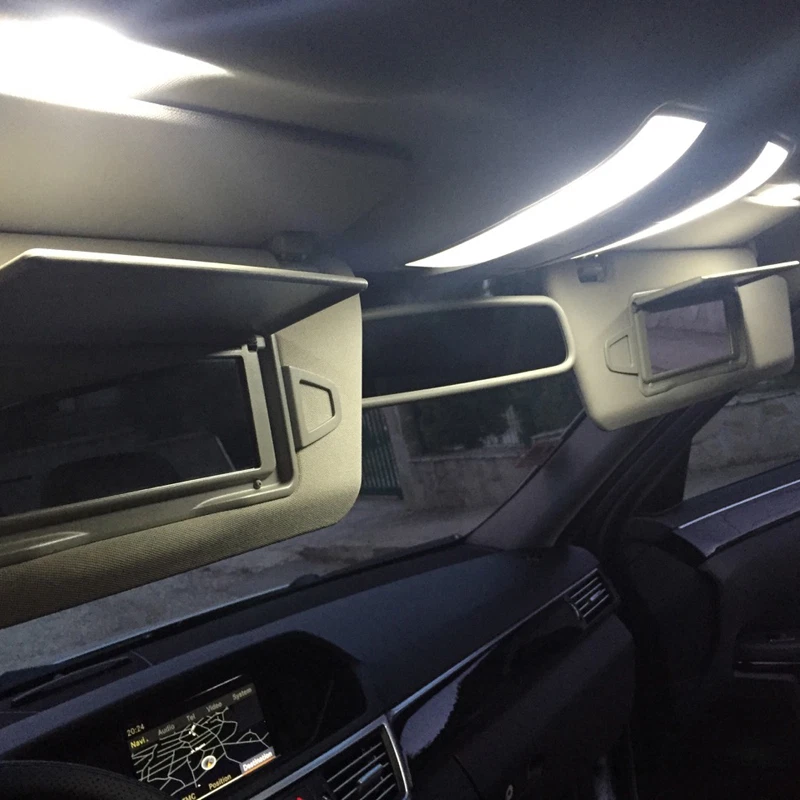 Juego Completo Interior LED Premium Mercedes Clase E W212 19 SMD Blanco Sin Errores Foto 3 de 4