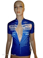 Sale new Genuine Louis Garneau raglan pro fit women's cycling jersey Made USA