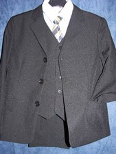 Kommunionanzug Kinder Anzug  140 146 152 schwarz 3 teilig Jungenanzug