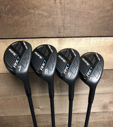 USED RH Senior Mens Rife RX7 Hybrid Irons Set #7-PW Senior Flex Graphite 5842-4V