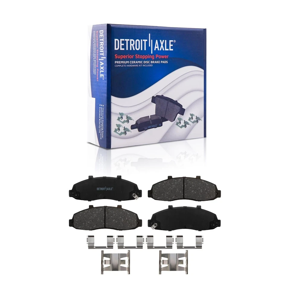 Front and Rear Ceramic Brake Pad for 1999-2003 Ford F-150 2002 Lincoln Blackwood - Image 3 of 4