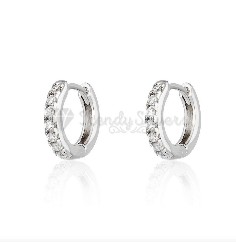 LUTER S925 Sterling Silver Small Oval Hoop Earrings - 2pcs U-Shaped Minimalist Earrings For Women