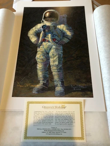 Alan BEAN Special Edition Print Feelin Fine astronaut Moon Space NASA art SIGNED