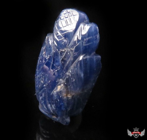 8.23CT. NATURAL BLUE SAPPHIRE CARVING - BURMA - Picture 3 of 3