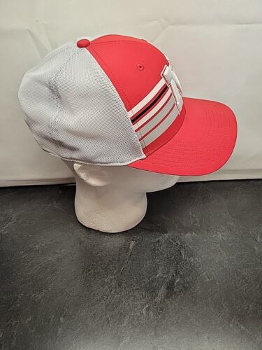 47 Nebraska Cornhuskers rojo y blanco sombrero de camionero ajustable con correa - Imagen 3 de 7