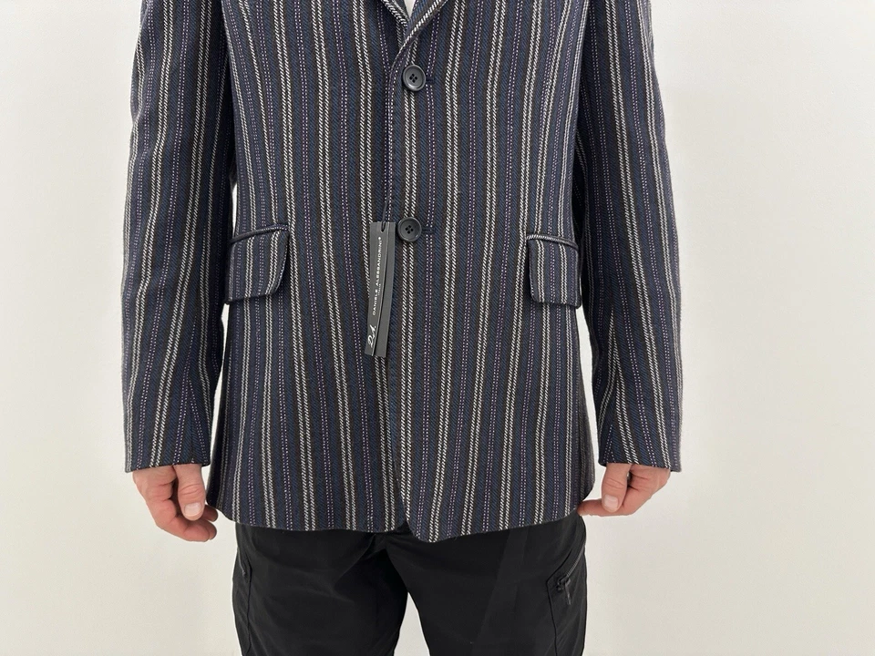 DDP Daniele Alessandrini Men’s Blazer Striped Jacket Coat size IT-48 / US-38 - Image 4 of 4