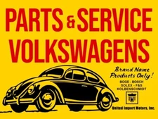 United Import Motors Volkswagen Parts, Service NEW Metal Sign: 12x16" Ships Free