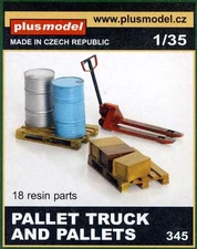 Plus Model Pallet Truck EURO-Pallets Diorama Accessories 1:35