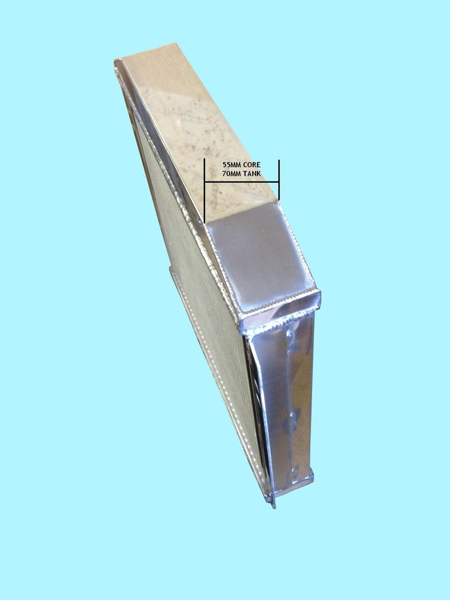 Radiateur Aluminium + Ventilateur Pour Ford Escort, Capri, Cortina 1.3L-2.0L Essence 1970-1988