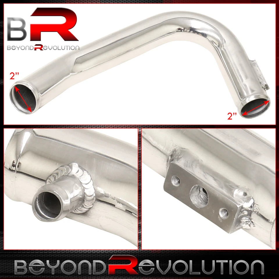 For 1990-1996 300ZX Z32 Twin Turbo Polish Aluminum Intercooler Pipe Kit Couplers - Image 3 of 4