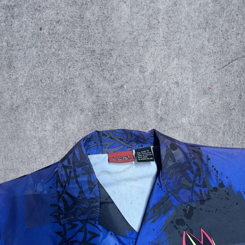 Vintage Yu-Gi-Oh Button Up Vintage Shirt AOP Button Up Mens XS - Picture 3 of 5