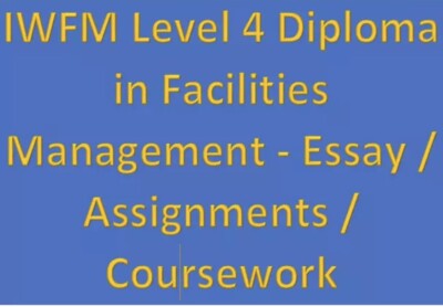 IWFM Level 4 Assignment FM4.02 Understanding Facility Management Strategy