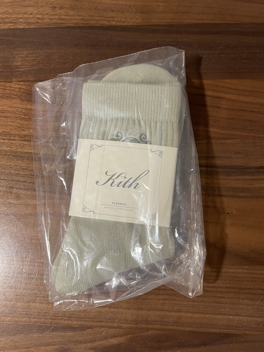 Kith Crest Mid Crew Socks in Region SS24 One Size Brand New