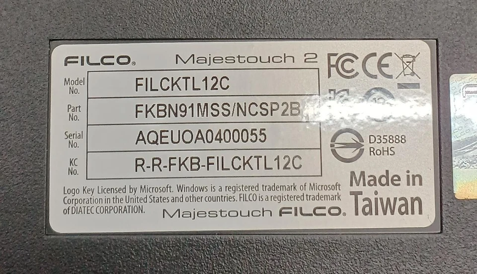 Filco Majestouch 2SS Edition TKL Mechanical Keyboard Good Condition Used - Image 3 of 4