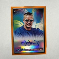 2021 Topps Finest Autographs Detlef Schrempf #FA-DS Orange Refractor /25 Auto