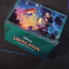 Disney Lorcana Deck Box Whispers In The Well League Ariel Mickey