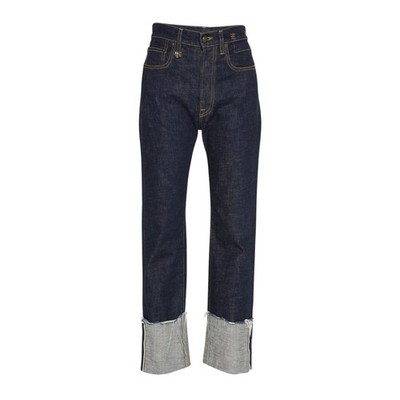 R13 Courtney Slim with Cuff in Indigo Rinse 25
