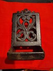 Vintage Cast Iron Match Stick Holder Striker DM H-2 Wall Mount Ornate 7” — photo 2