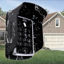 Keypad Access Control System Door Opener with Keyfobs Waterproof Cover