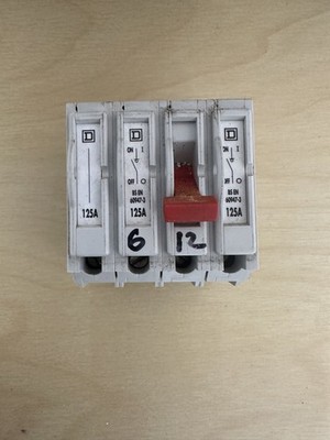 Square D QO4100MN 125A 125 AMP 4-poliger Trennschalter Trennschalter QOE