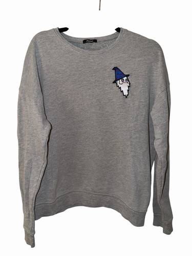 Malbon x Bettinardi Windy City Wizard Men’s Medium Crewneck Sweatshirt Grey 