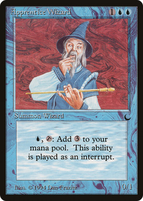 Apprentice Wizard (HP) The Dark DRK Magic MTG