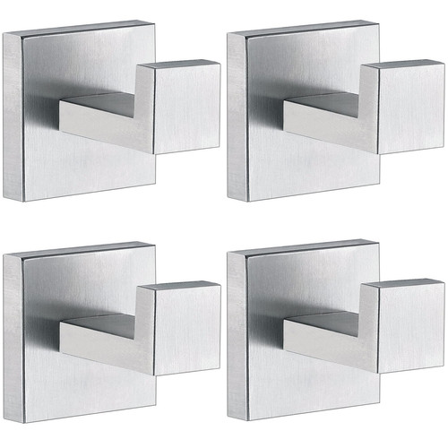 Towel Hooks for Bathrooms, Brushed Nickel Towel Hook for Kitchen Bathroom, SU...
