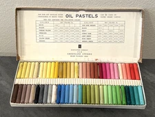 Vintage 60 Oil Pastels Chalks Greenland Studios Miami Florida Boxed