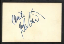 John Stuart - Signed Autograph 4x6 Index Card - The Mummy - Superman -10th Elder