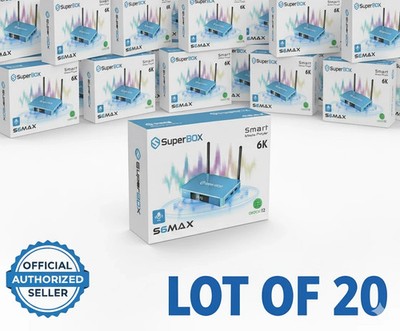 (LOT OF 20) SUPERBOX S6 MAX - FREE SAME DAY SHIPPING