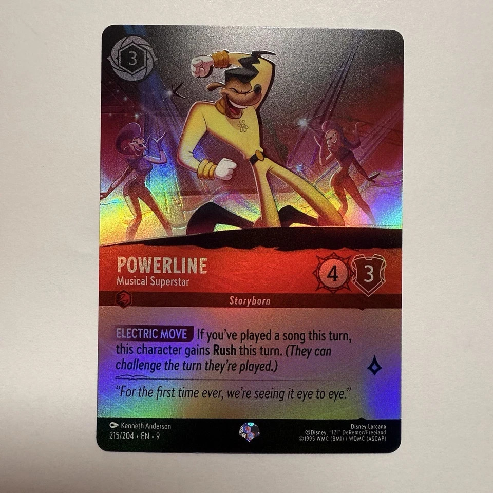 Disney Lorcana TCG -Powerline - Musical Superstar (Epic) 215/204 Fabled Holo NM
