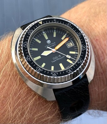 NOS Vintage Certina DS-3 Super PH 1000M Diver   Ref. 919.1301.41   1976