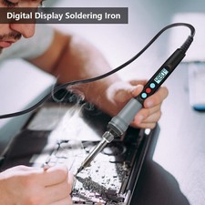 Produktbild - Lötkolben Set 90W Lötstation Einstellbarer Temperatur Lötset Soldering Iron Kit