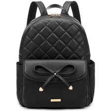 Marvolia Mini Backpack for Women and Girls, Black | Leather Backpack withCute...