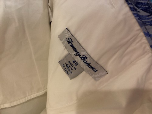 TOMMY BAHAMA White BORACAY 10" Inseam Chino Performance Shorts SZ 40 - Cool - Picture 2 of 10