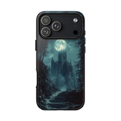 For iPhone / Galaxy / Pixel | Phone Ink Case - Haunting Cathedral Castle Moon
