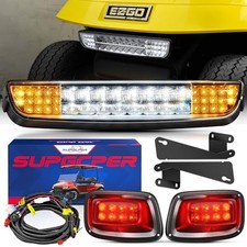 EZGO LED Headlight Taillight Kit for TXT 1996-2013 Carts, 12V Golf Cart LED
