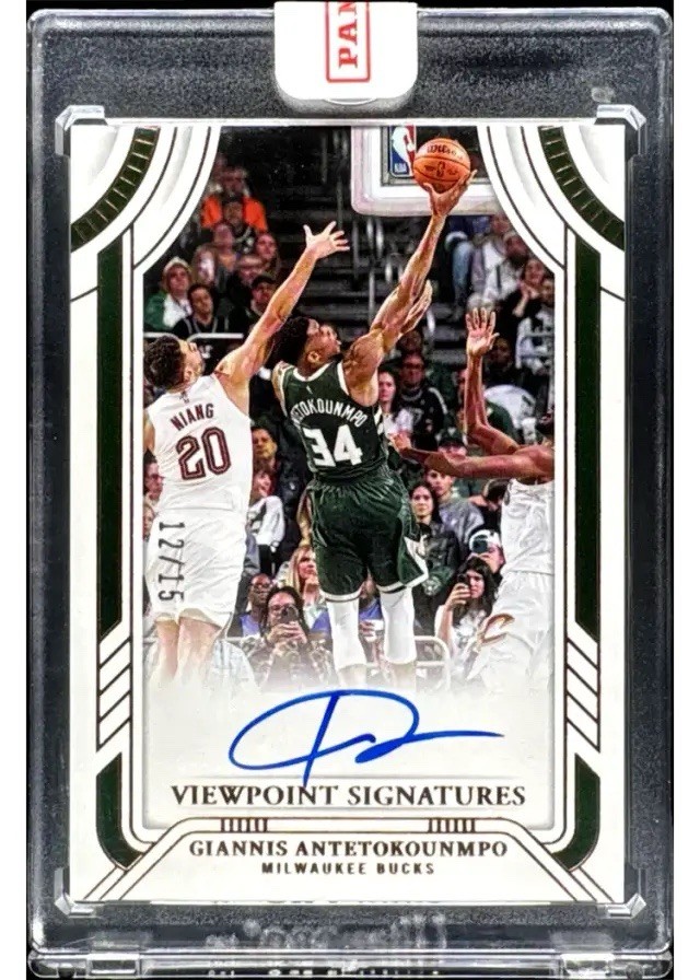 2024 PANINI NATIONAL TREASURES GIANNIS ANTETOKOUNMPO VIEWPOINT SIGS. /15 AUTO view 1