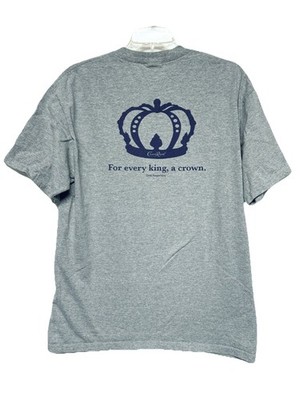 Crown Royal For Every King a Crown Men's size XL Gray / Purple Anvil T Shirt
