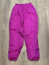 Crossroads Vtg 90s Purple Lined Windbreaker Track Pants Women  s Medium