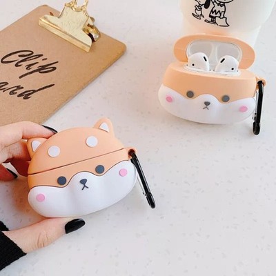 Shiba AirPods Silicone Case   Fits AirPods 1, 2, 3, or Pro Models