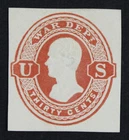 CKStamps: US Cut Square Stamps Collection Scott#UO29 Unused H NG
