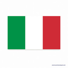 Italy Flag Sticker Decal Car Bumper Truck Motorcycle Vinyl 5x3 USA Made
