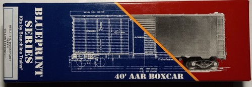 Branchline Blueprint #1520A 40' 8' puertas AAR caja coche lectura #107441 kit nuevo en caja 1/87 | Zustand: New