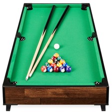 Best Choice Products Tabletop Billiard Set Pool Arcade Game Table 2 Cues 40in