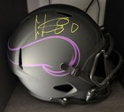 Chris Carter Signed Minnesota Vikings Full-Size Speed Eclipse Helmet W/ COA — photo 1